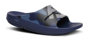 FJ X OOFOS Men's OOahh Sport Slide Sandal – Navy Camo